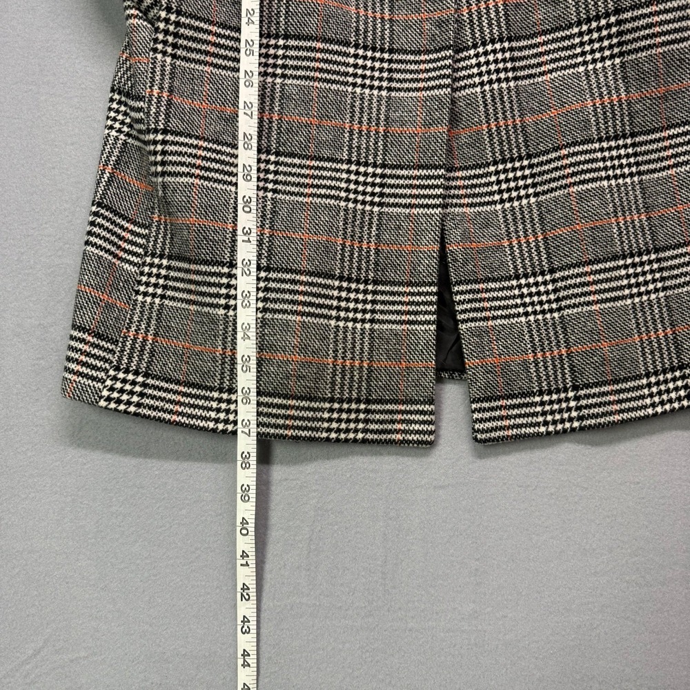 Kendall & Kylie Plaid Coat Womens M Lined| Dark Academia Heritage old money - Picture 5 of 7